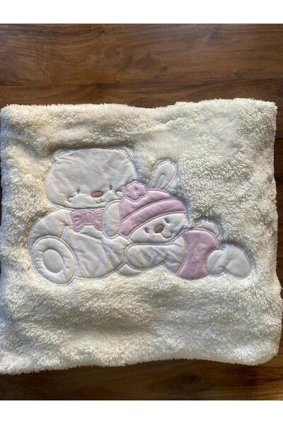 Pierre Cardin Baby Plush Blanket - Bear Patterned and Lined