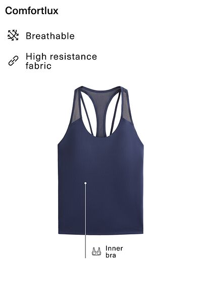 Oysho قميص داخلي شبكي من Comfortlux