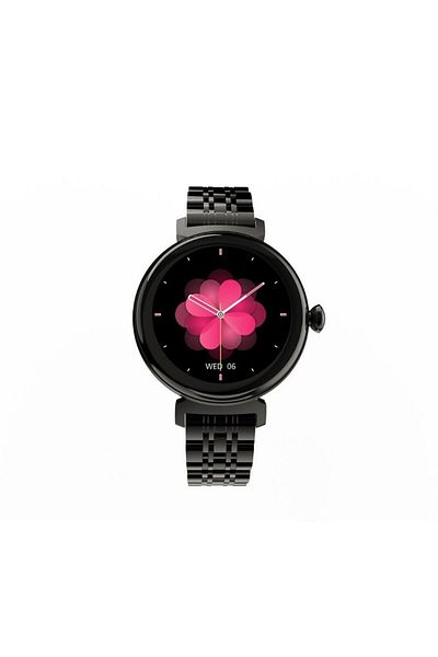 HiFuture Future Aura Black Bluetooth 5.2 27mm Amoled Display - Smart Watch with Voice Call