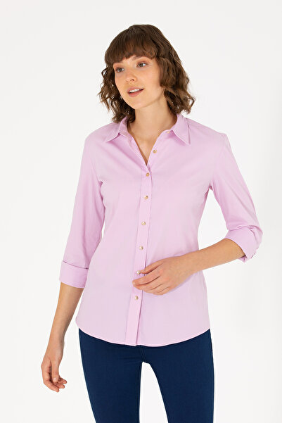 U.S. Polo Assn. Cămașă de bază cu mânecă lungă Magnolia pentru femei 50270992...