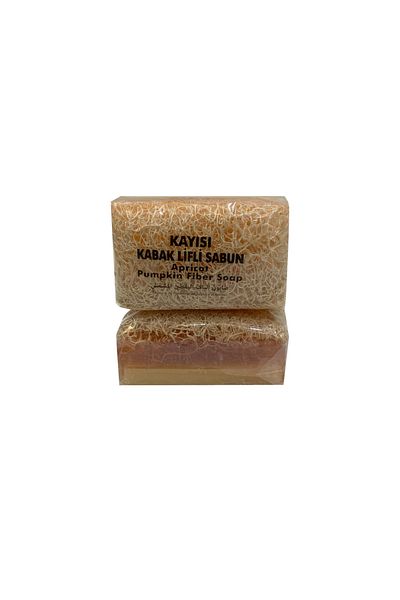 Nursima Natural Pumpkin Fiber Apricot Soap 100 Gr