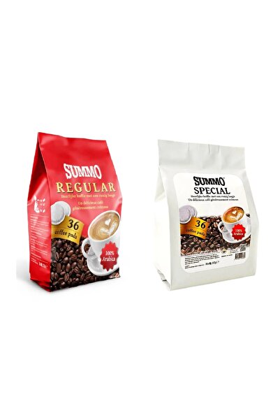 SUMMO Senseo 1 قطعة عادية و1 قطعة خاصة 72 عبوة (36x2) عبوة كبسولات قهوة