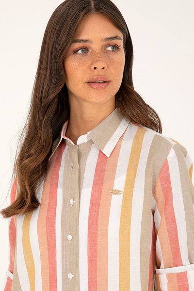U.S. Polo Assn. Powder Colored Women's Shirt - Long Sleeve, Model50288407-VR042