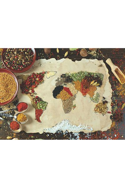 Anatolian Puzzle Anatolian 1000 Piece Spicy World Map 1045