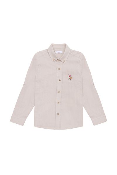 U.S. Polo Assn. Boy's Stone Long Sleeve Shirt 50270487 -Vr049