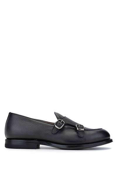 Franceschettı Franceschetti Men's Genuine Leather Anthracite Loafer Shoes