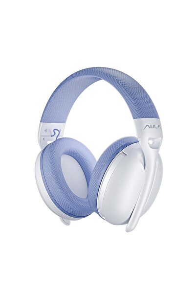 Genel Markalar S6 Ultra Hafif Kablosuz Bluetooth Type-c Mikrofonlu Gaming Oyuncu Kulaklığı Mavi