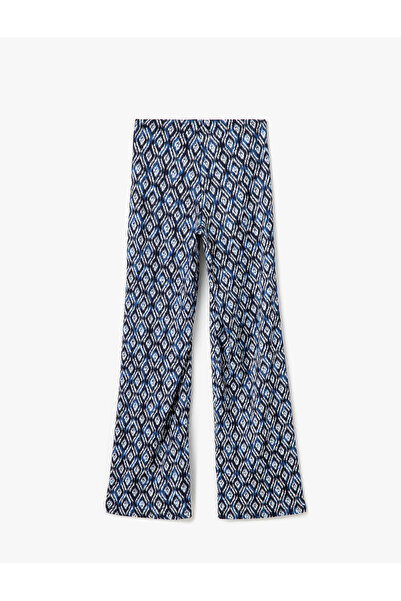 Koton Geniş Paça Beli Lastikli Rahat Kalıp Pantolon Bürümcük