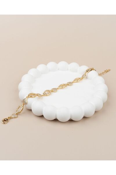 Portakal Esintisi سوار شوبينغ مرصع بحجر الزركون على شكل قلب