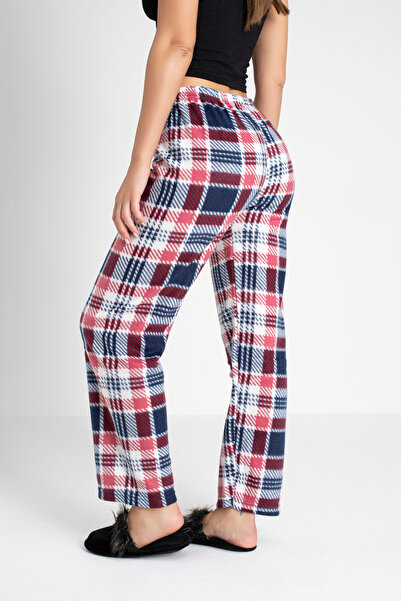 Özlem & Donex بيجامة نسائية من نسيج الصوف السميك بخصر مطاطي