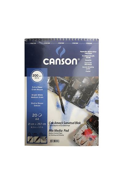 Canson Finface Multi-Purpose Top Spiral A4 21x29.7 Picture Notebook