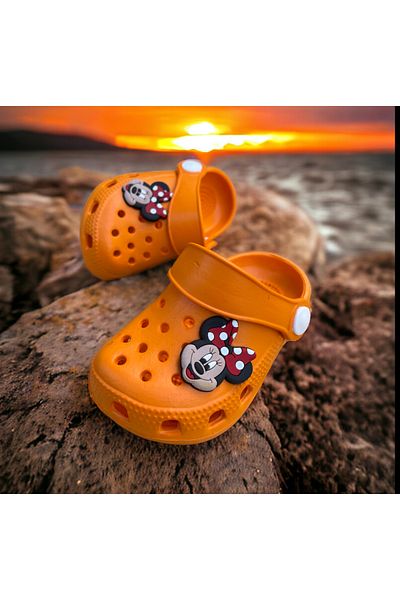 AkınalBella Micy Mouse Patterned Girl's Cross Slippers