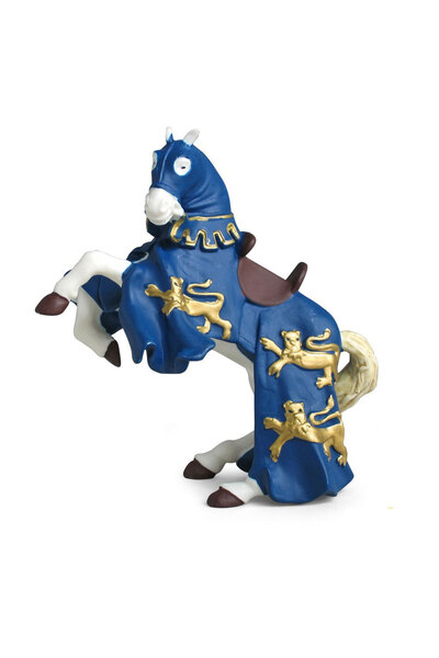 Papo Figúrka modrého koňa kráľa Richarda 39339