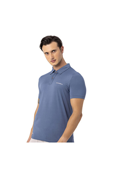 Merrell Pace Men's Blue Polo T-Shirt Men's Polo T-Shirt M4Pacem