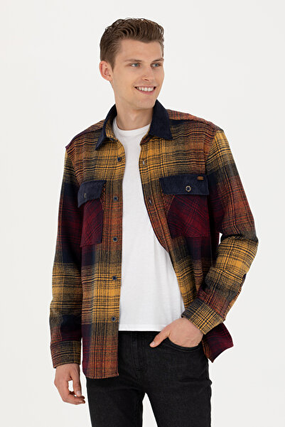 U.S. Polo Assn. Cămașă cu mânecă lungă pentru bărbați, kaki deschis, 50272716-VR183