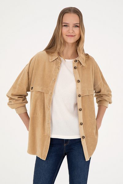 U.S. Polo Assn. Women's Sand Knitted Shirt 50272140 -Vr085