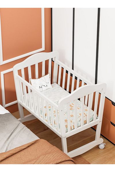 Fun Moment Multi-purpose Wooden Baby Bed 120 X 60 Ccm