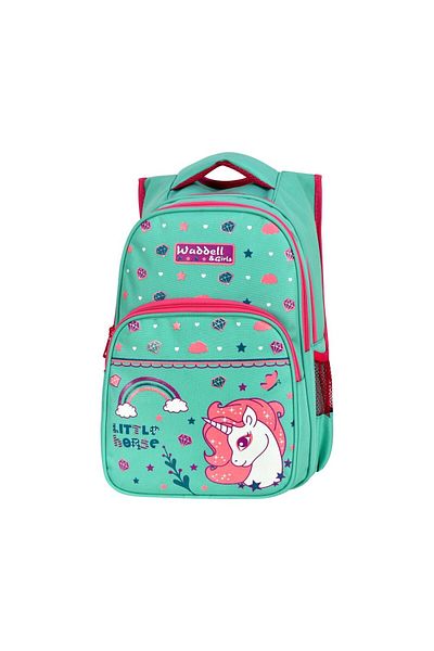 Linea Waddell Little Horse Green 3 Compartment Primary School and Lunch Box - 3003