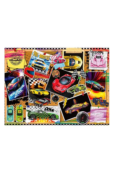 RAVENSBURGER أحجية أطفال مكونة من 100 قطعة - سيارات السباق 128990