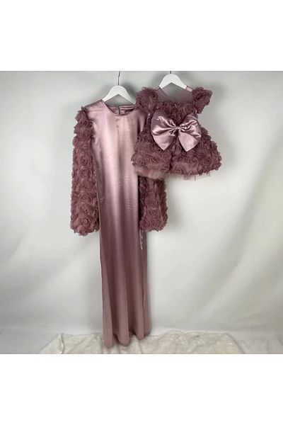 Embe kids Rosey- Dusty Rose Evening Dress