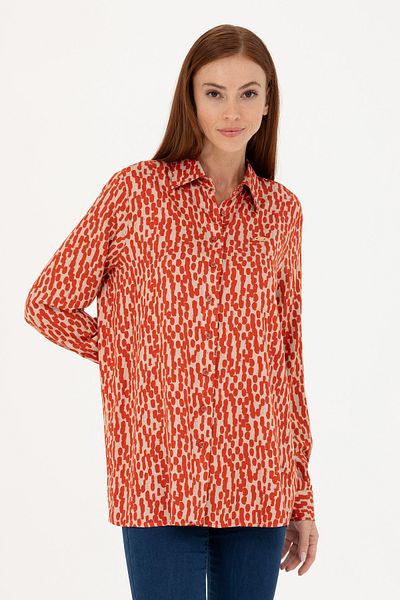 U.S. Polo Assn. Women's Tile Long Sleeve Shirt 50271512-Vr031