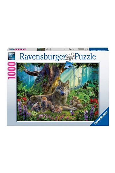 RAVENSBURGER 159871   نموذج الذئاب في الغابة - لغز 1000 قطعة