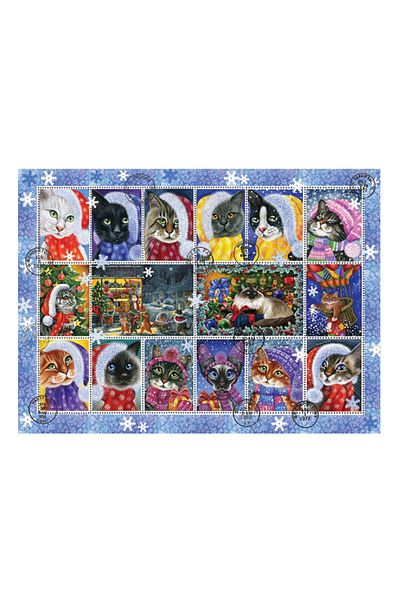Anatolian Puzzle 1000 Pieces New Year Cats 1103