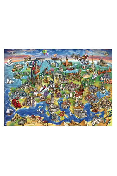 Anatolian Puzzle 1500 Pieces Map of Europe 4557