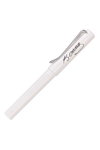 Lamy Sparkling White Safari Roller Pen with Atatürk Signature - 319ba
