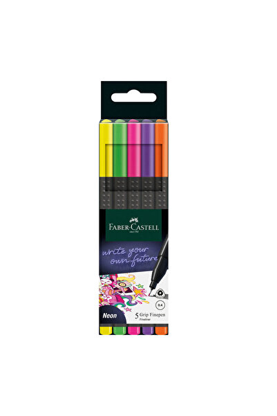 Faber Castell Faber-castell Grip Finepen 0.4mm Neon 5 Renk