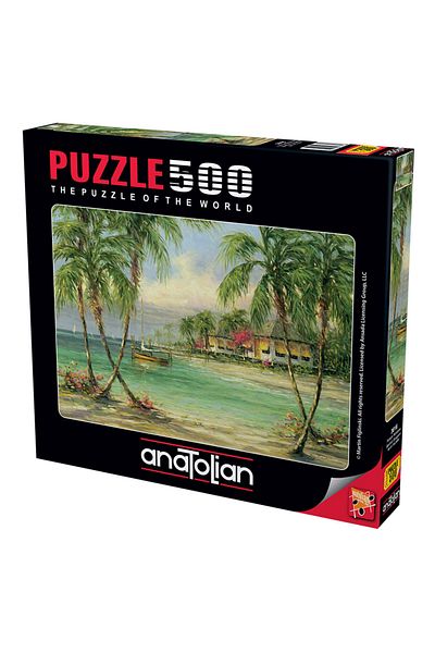 Anatolian Puzzle 3616 Palm Scenery / Barefoot Bungalow 500 Pieces