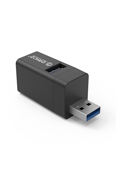 Orico Usb-a 3.0 3 Portlu Usb-a 3.0 / 2.0 Alüminyum Alaşım Mini Çoklayıcı Siyah