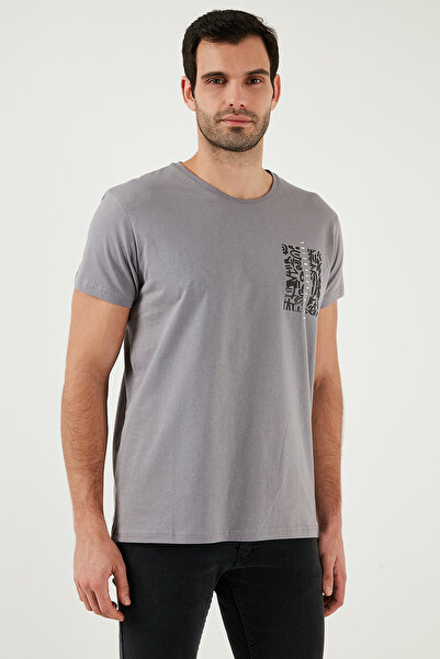 Buratti Велосипедна комір 100% бавовна Slim Fit T Shirt Чоловіча футболка 541QUINT