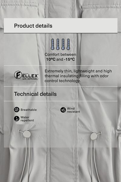Oysho FELLEX® AEROGEL padded utility jacket