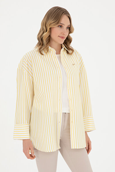 U.S. Polo Assn. Kadın Sarı Uzun Kollu Gömlek 50289131-VR044
