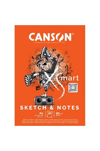Canson XSMART SKETCH & NOTES A4 90G 50 Sheets