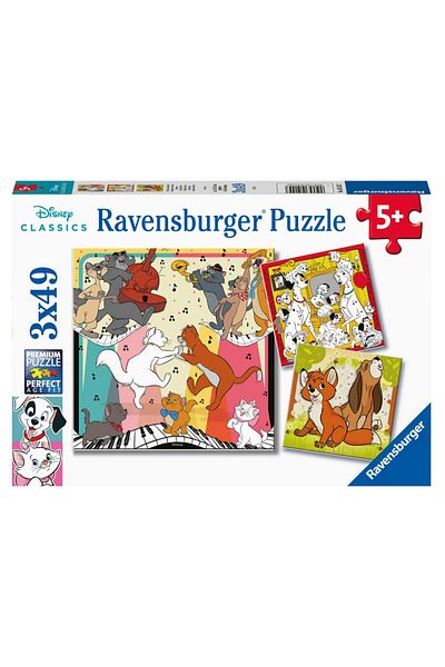 RAVENSBURGER Wd Animals 3x49 Piece Puzzle - 51557