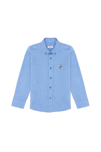 U.S. Polo Assn. Тъмносиня тениска с дълъг ръкав за момче, 50263107-VR032