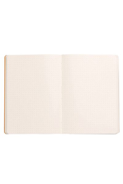 Rhodia A5 Dotted Soft Covered Nacarat Notebook -117437c