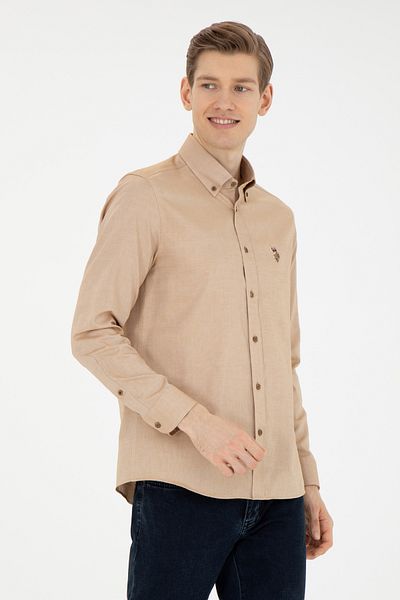 U.S. Polo Assn. Ανδρικό μακρυμάνικο μπλουζάκι Coconut Basic 50271277-VR153