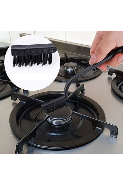 Angoravi 3-Piece Detail Cleaning Brush Set Car - Kitchen Stove - Tile Cleaning Brush (Copper- Iron- Plastic)
