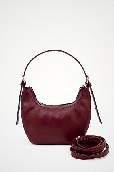 Yuka Atelier Geantă de umăr și crossbody din piele artificială de mărime medie Celina cu mâner reglabil
