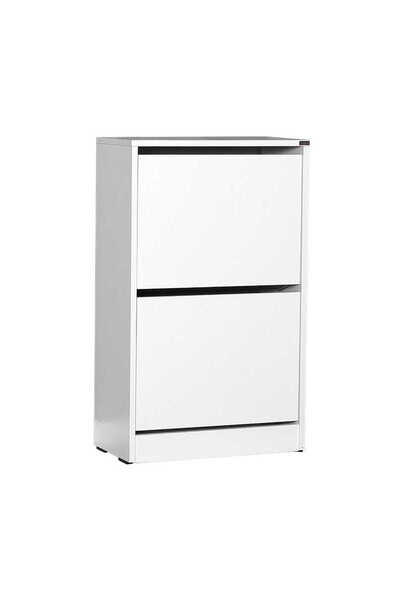 Adore Pantofar Adore Extra Slim, 2 compartimente, capacitate 10 perechi, 51 x 84 x 26 cm - Alb