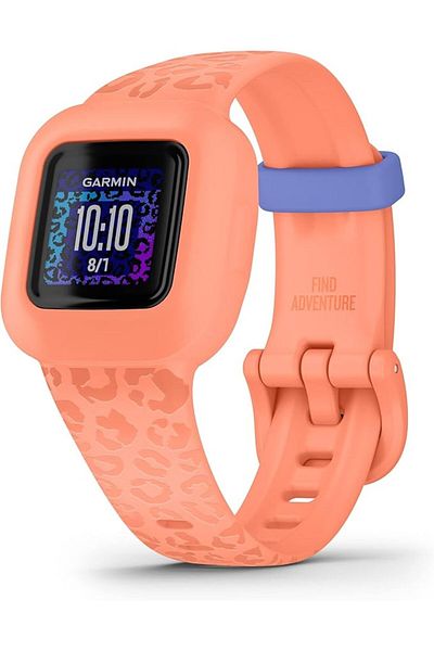 Garmin VIVOFIT JR. 3, PEACH LEOPARD