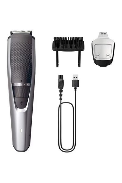 Philips Aparat de tuns barba PHILIPS Seria 3000, acumulator, autonomie 60 min, gri antracit