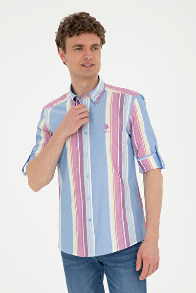 U.S. Polo Assn. Erkek Saks Uzun Kollu Gömlek 50283813-VR032