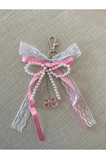 hedoshe fiyonk figürlü çanta aksesuarı çanta charmı