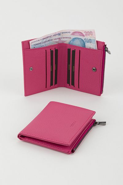 Fossil Boxed Genuine Leather Fuchsia Women's Hand Portfolio Card Holder Wallet
