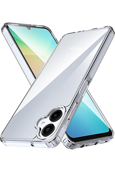 m.tk moveteck Samsung Galaxy A06 Kılıf Kamera Çıkıntılı Korumalı Renksiz Yumu...