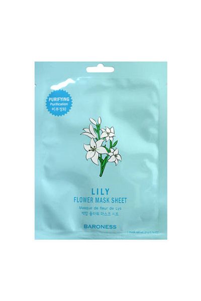 Baroness Lilly Flower Mask Sheet, 21 g - Sheet mask with white lily flower extract